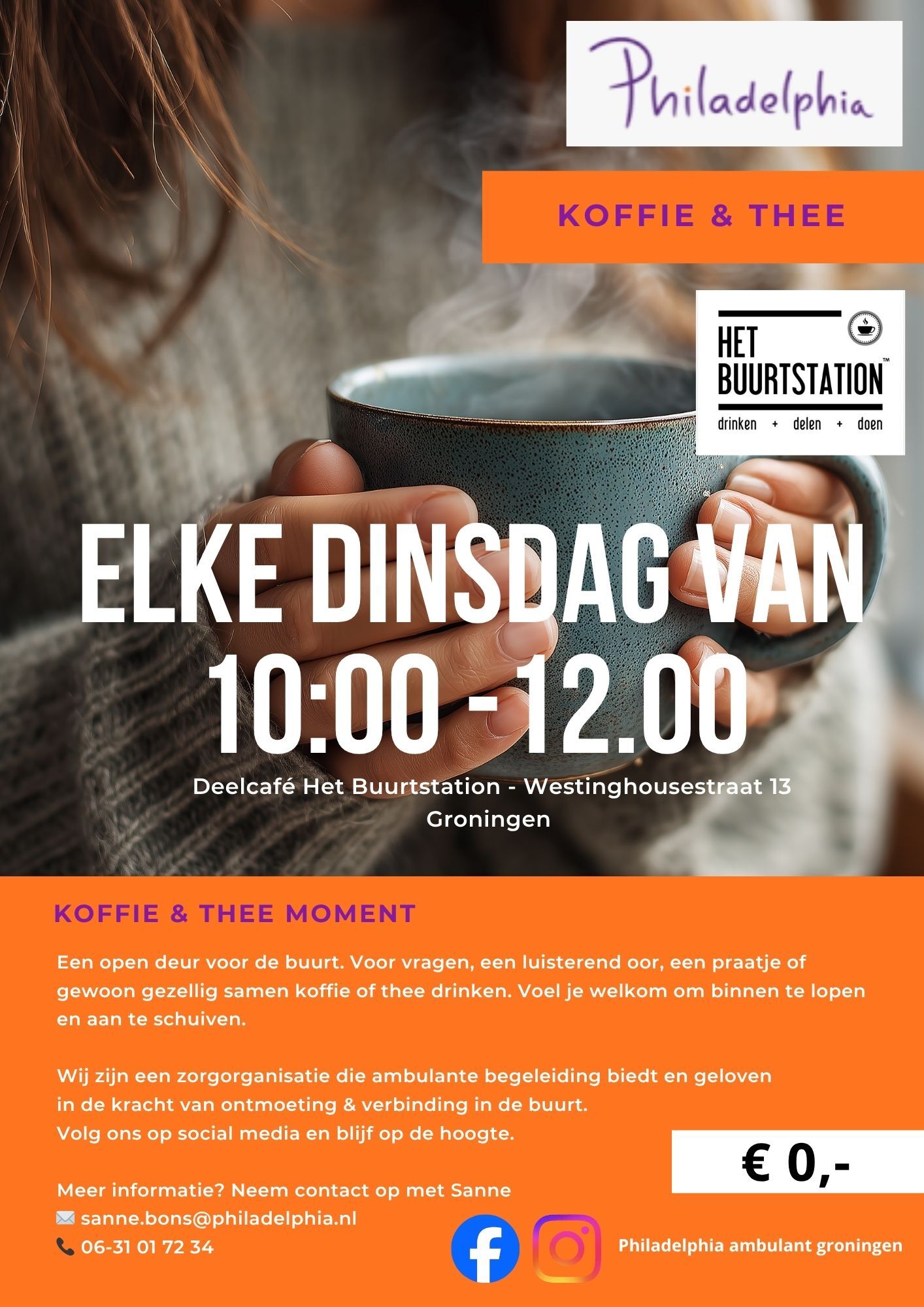 Koffie en thee moment